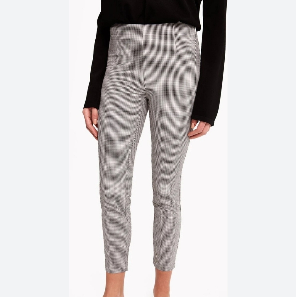 Lole Vichy Gingham Women's Black and White Checkered Pants Size 12 New With Tags